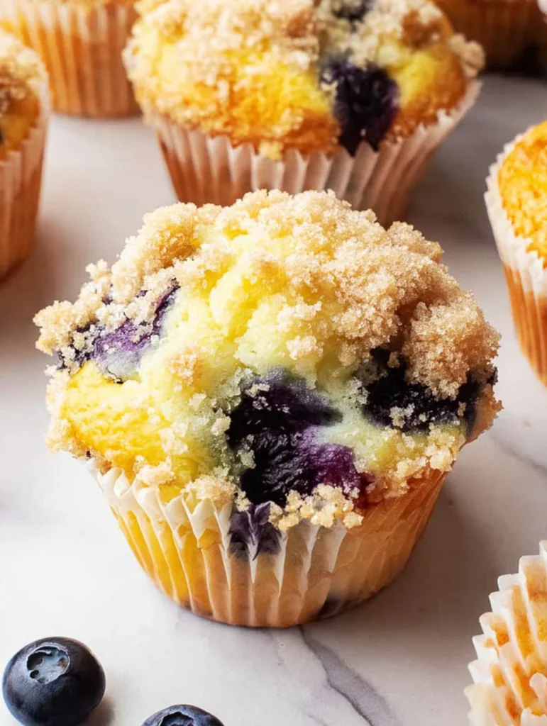 Ultimate Moist & Flavourful Blueberry Muffins