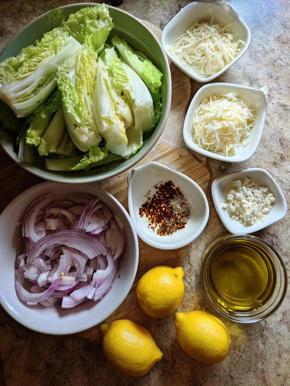 Lemon Parmesan Lettuce Salad