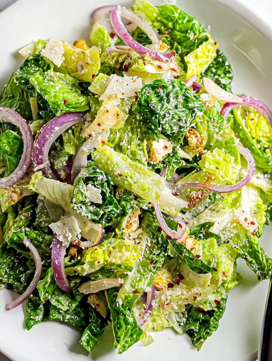 Lemon Parmesan Lettuce Salad