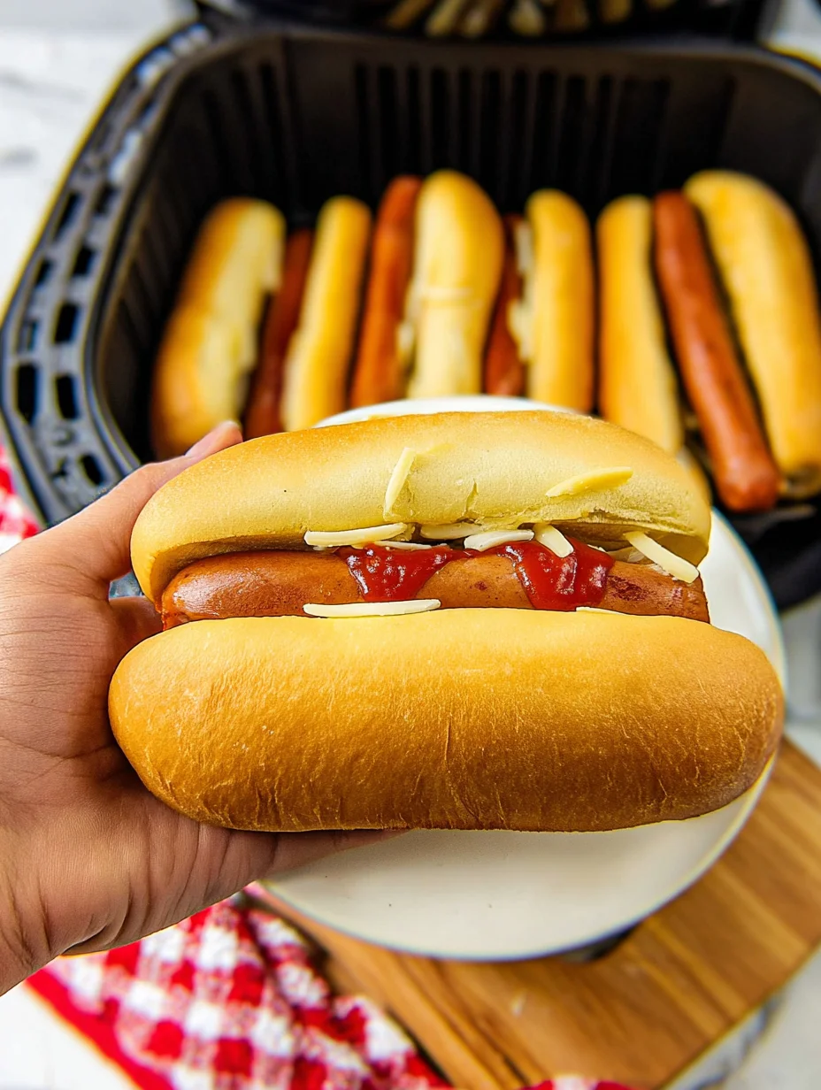 Air Fryer Hot Dogs