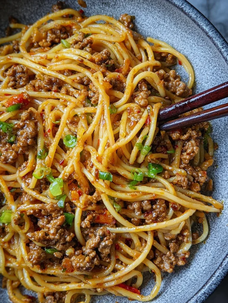 Asian Ground Beef Noodles