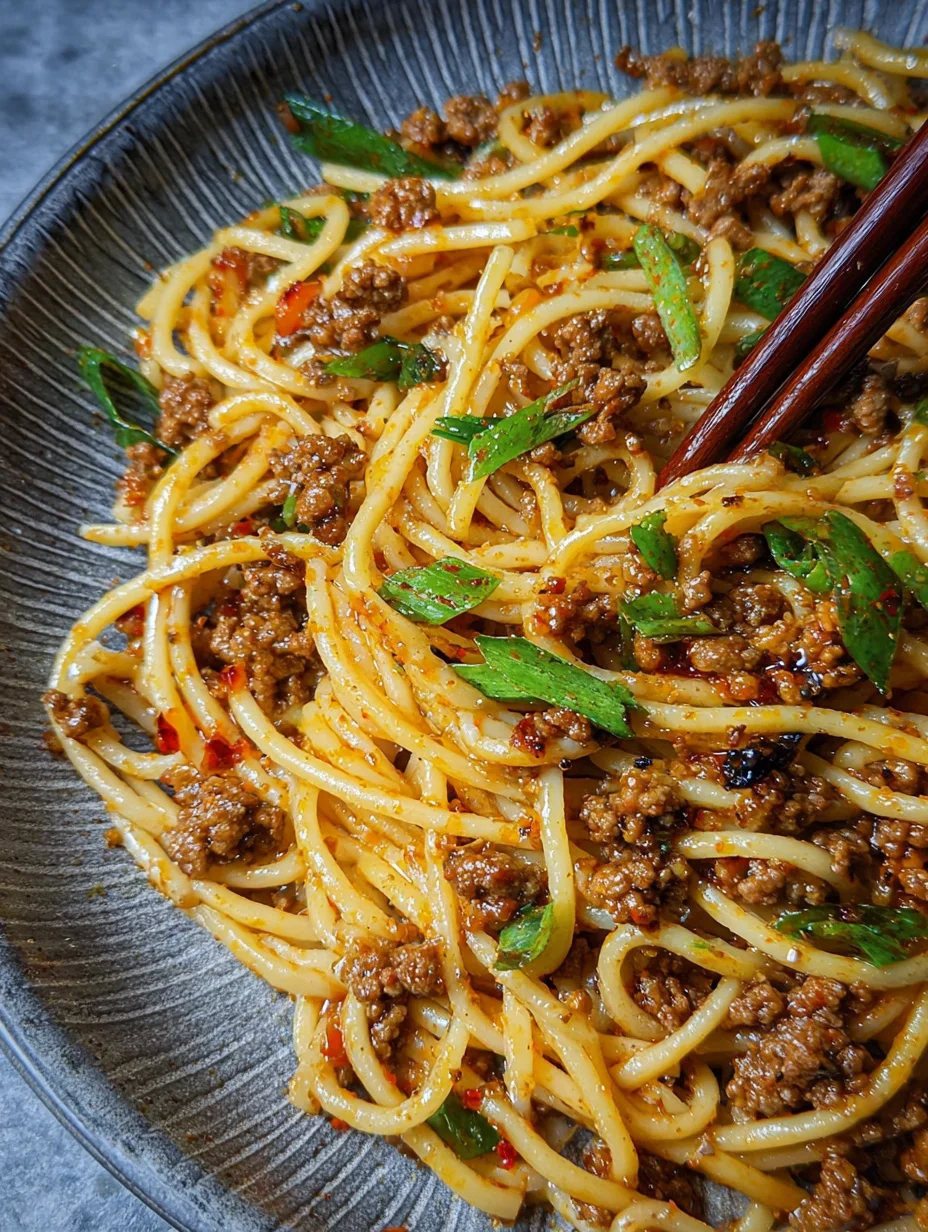 Asian Ground Beef Noodles