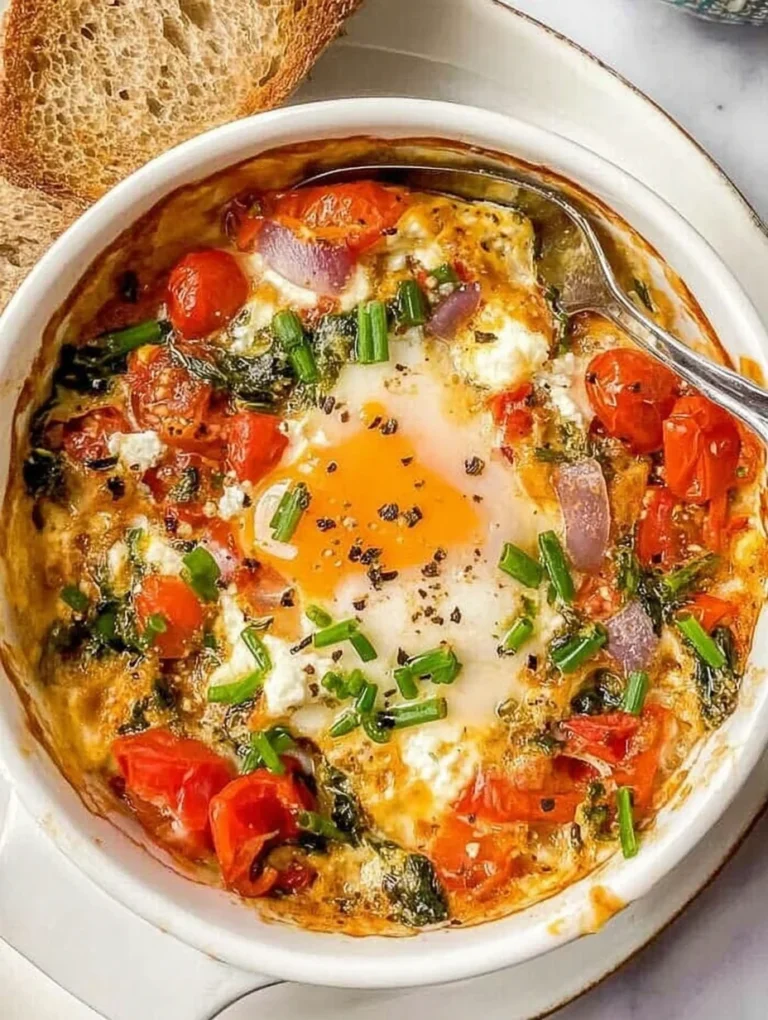 Baked Feta Eggs