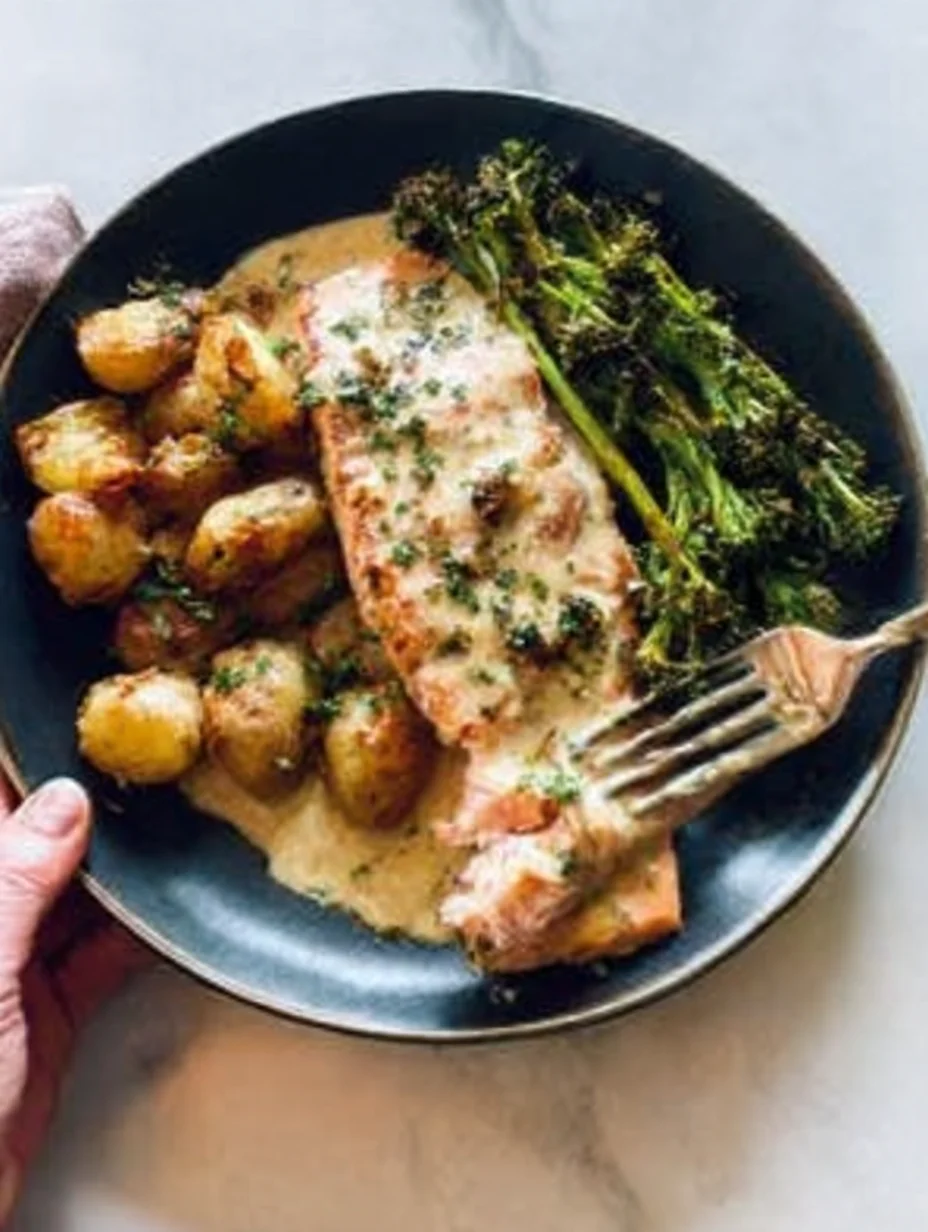 Baked Salmon with Amazing Lemon Sauce