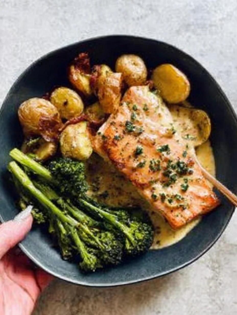 Baked Salmon with Amazing Lemon Sauce