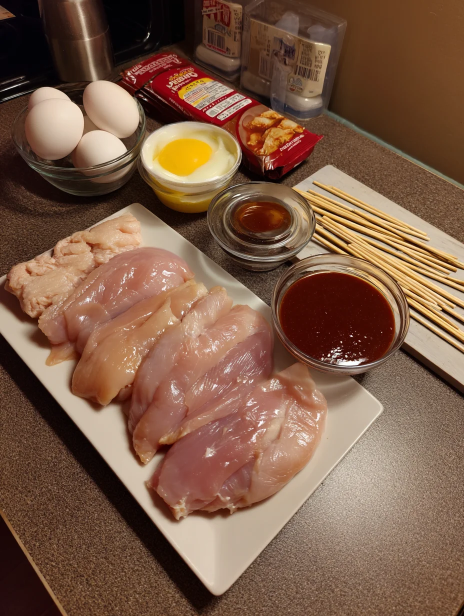 BBQ Chicken Skewer Salad