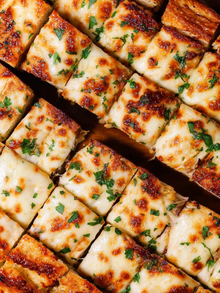 BEST CHEESY GARLIC BREAD RECIPE