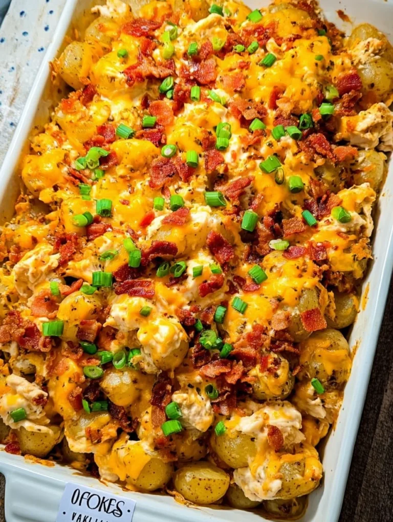 Chicken Bacon Ranch Casserole with Potatoes