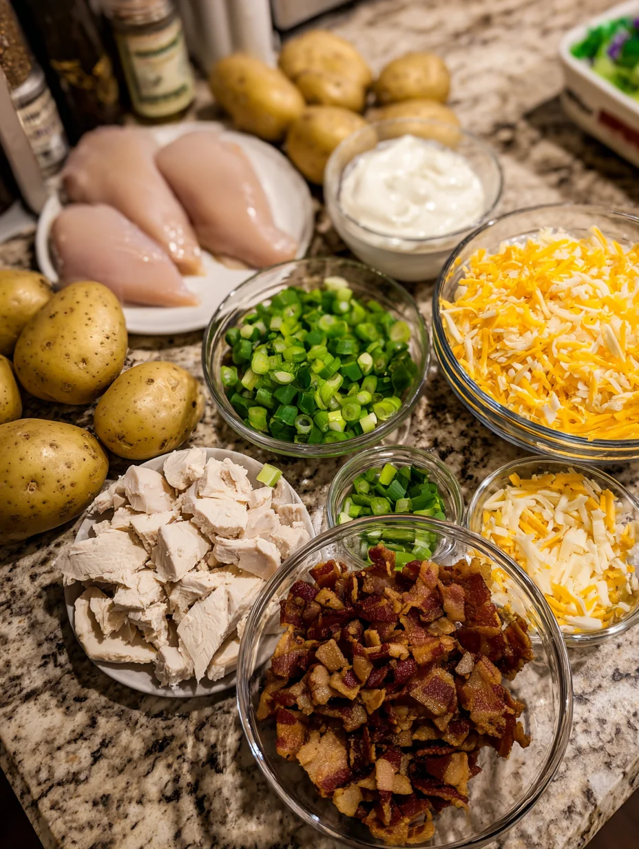 Chicken Bacon Ranch Casserole with Potatoes