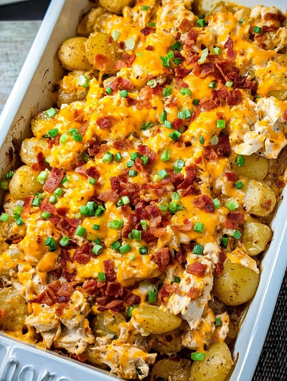 Chicken Bacon Ranch Casserole with Potatoes