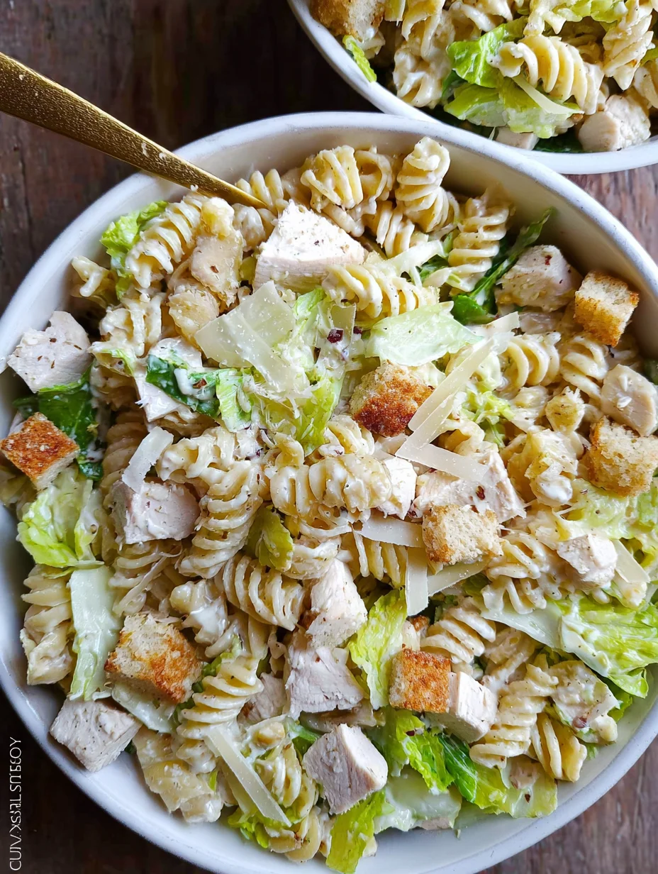 Chicken Caesar Pasta Salad