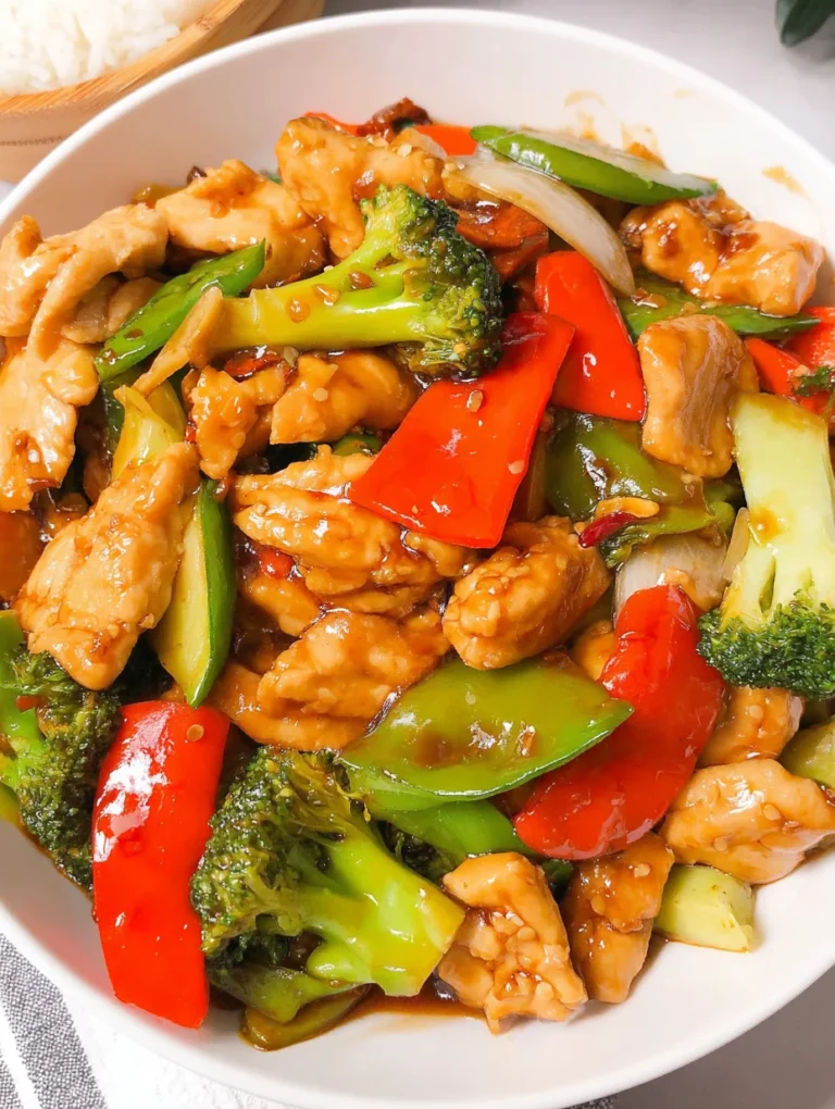 Chicken with Mixed Vegetable Stir Fry