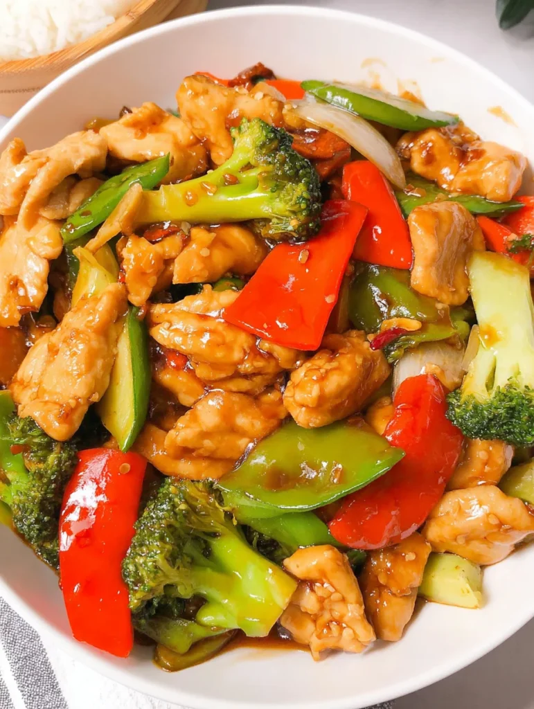 Chicken with Mixed Vegetable Stir Fry