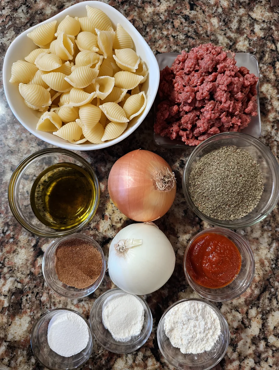 Creamy Beef and Shells