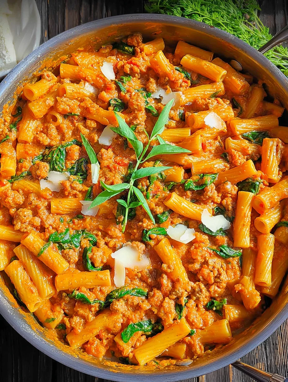 Creamy Sausage Rigatoni