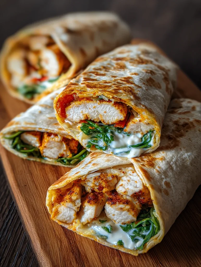 Crispy Air Fryer Chicken & Mozzarella Wraps