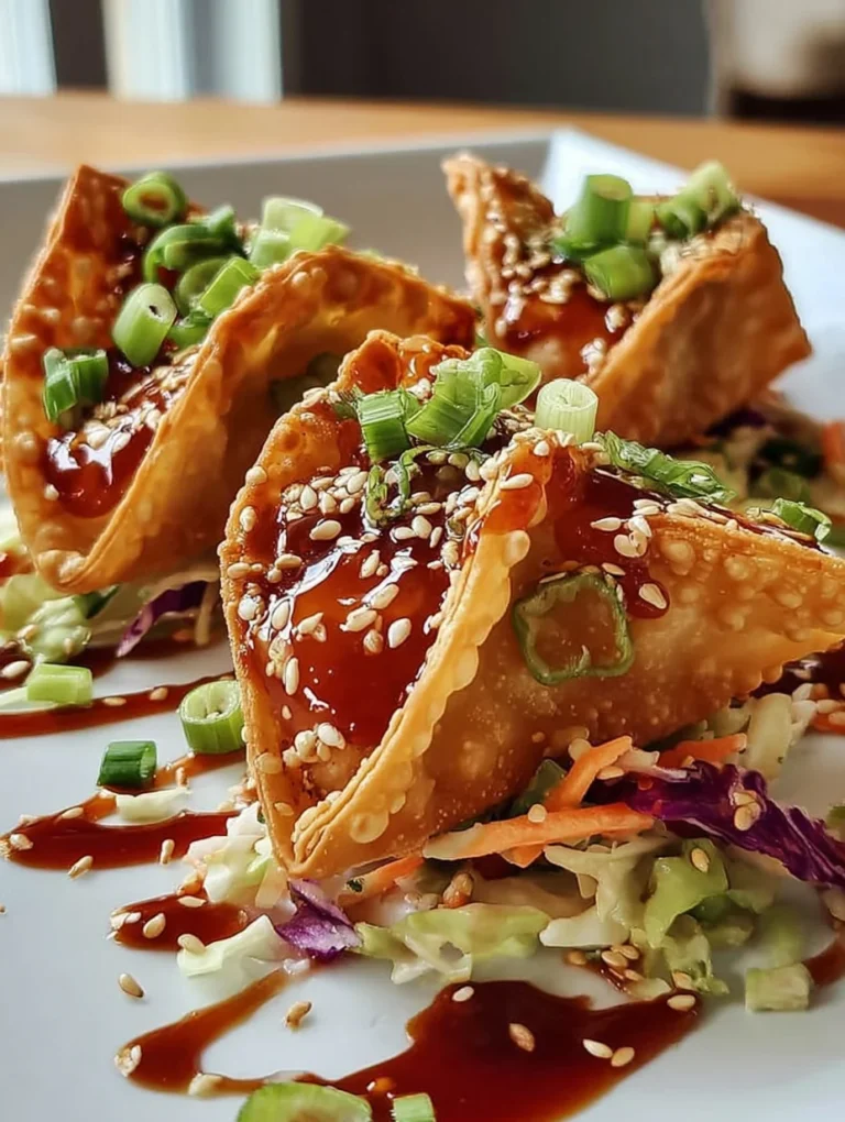 Crispy Chicken Wonton Tacos