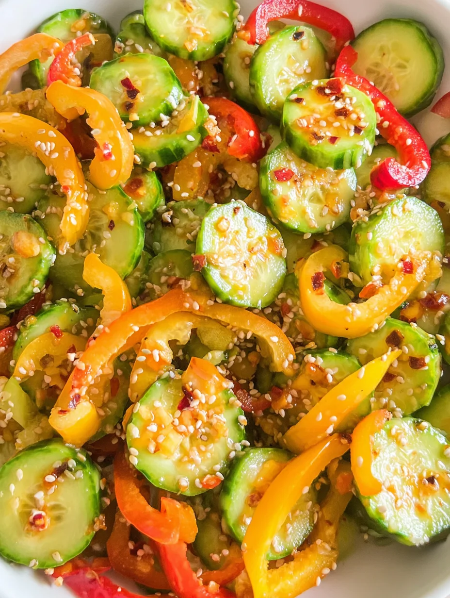 Cucumber & Pepper Salad