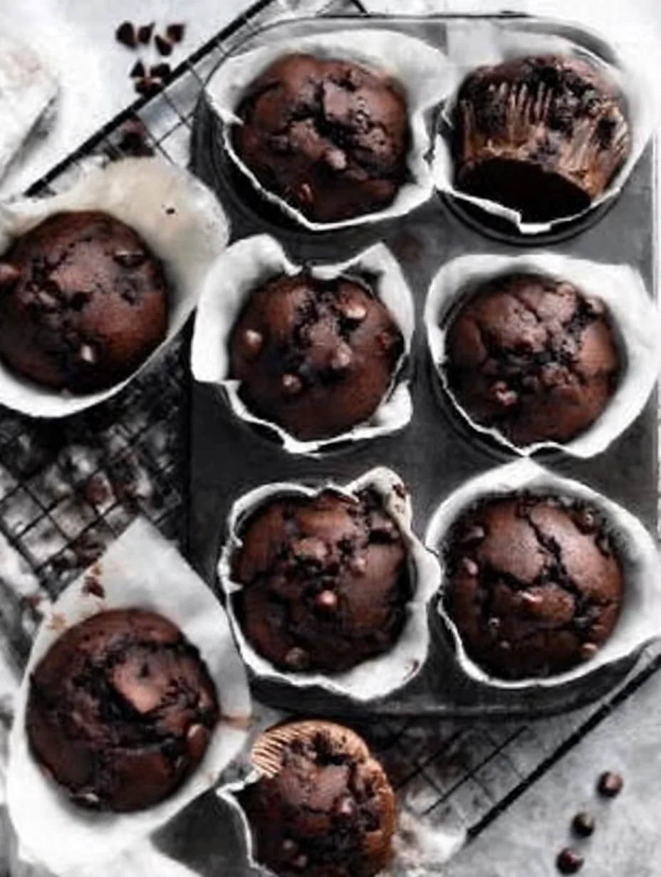 Double Chocolate Espresso Muffins