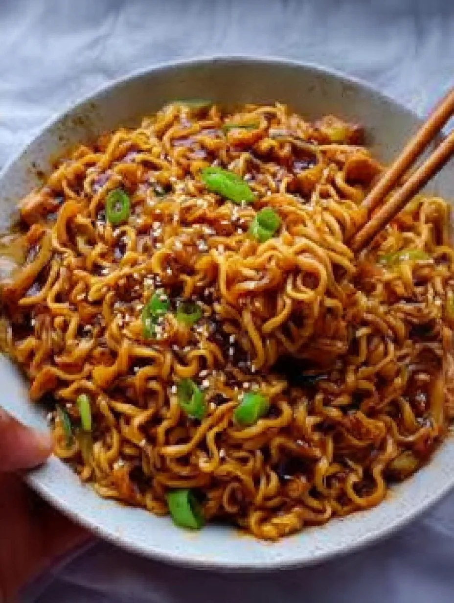 Easy Saucy Ramen Noodles