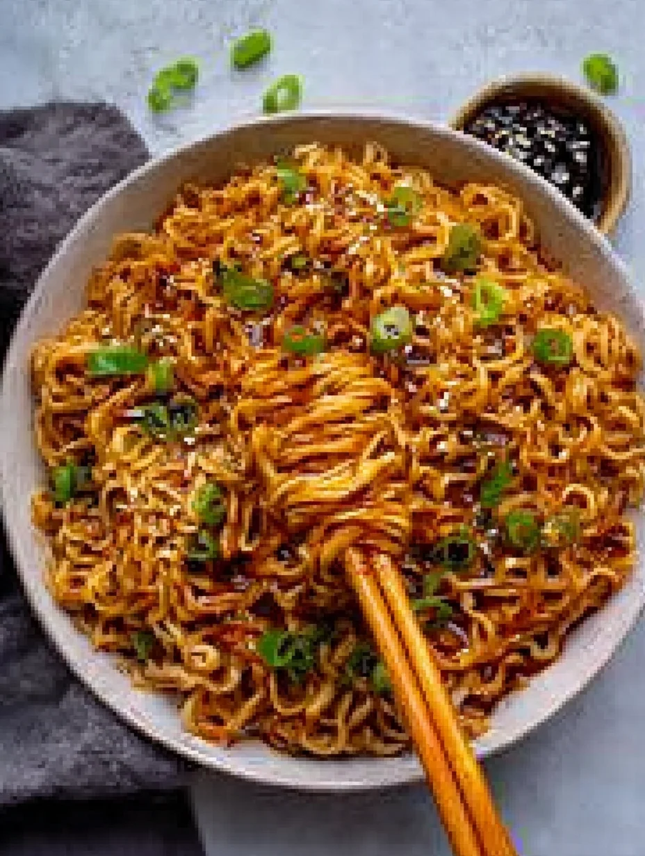 Easy Saucy Ramen Noodles