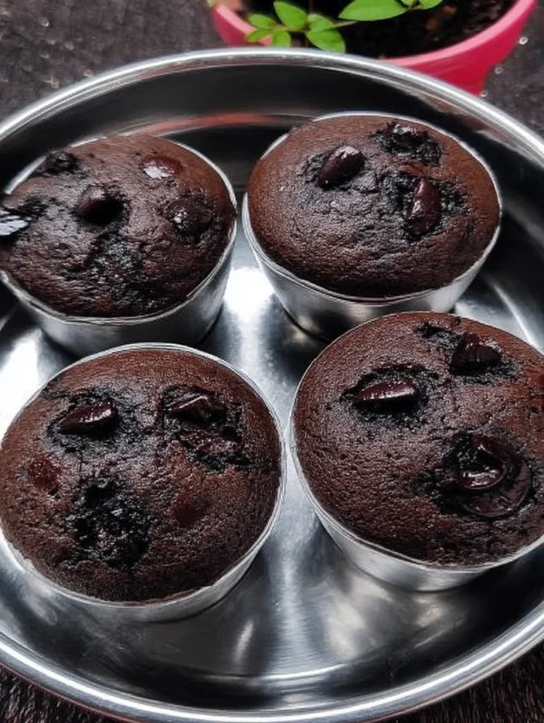 Eggless Chocolate Cupcake in Katori