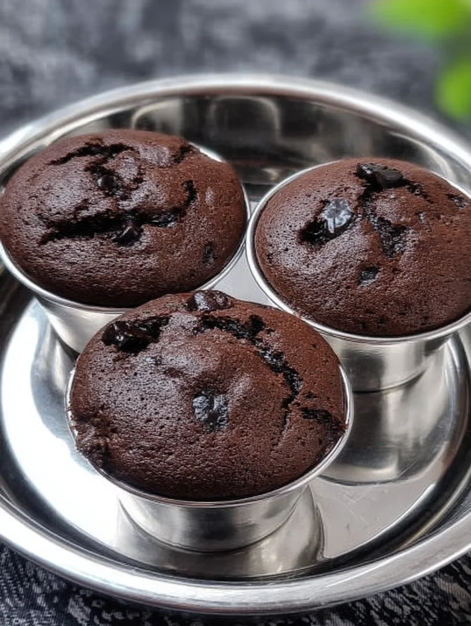Eggless Chocolate Cupcake in Katori
