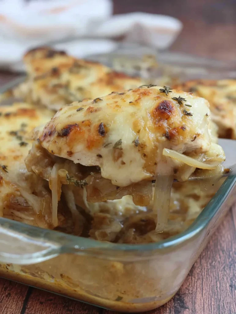 French Onion Chicken Bake