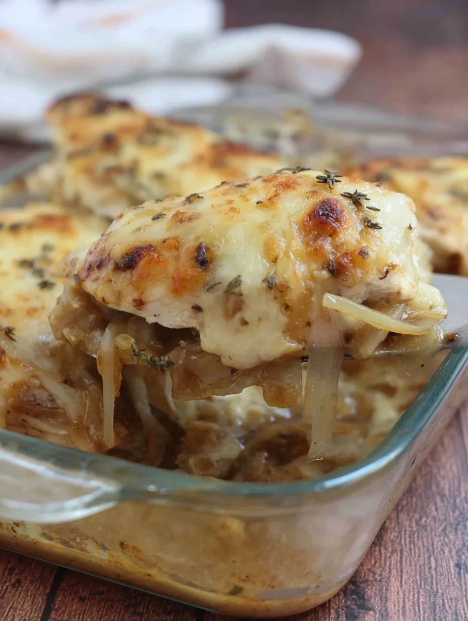French Onion Chicken Bake