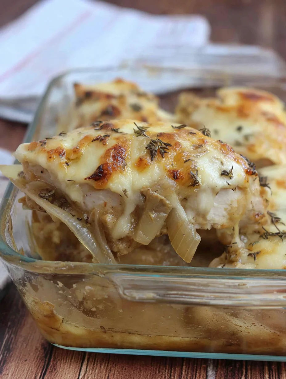French Onion Chicken Bake