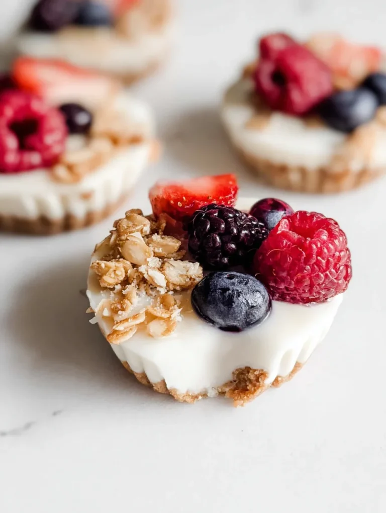 Frozen Yogurt Granola Cups