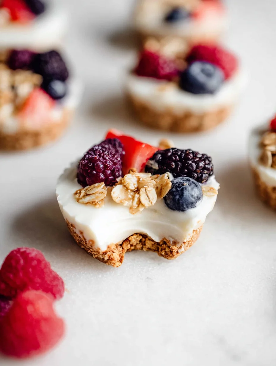 Frozen Yogurt Granola Cups