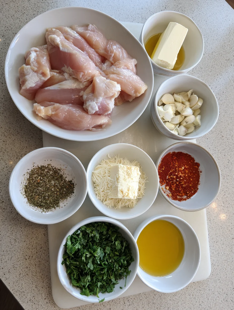 Garlic Parmesan Chicken Skewers