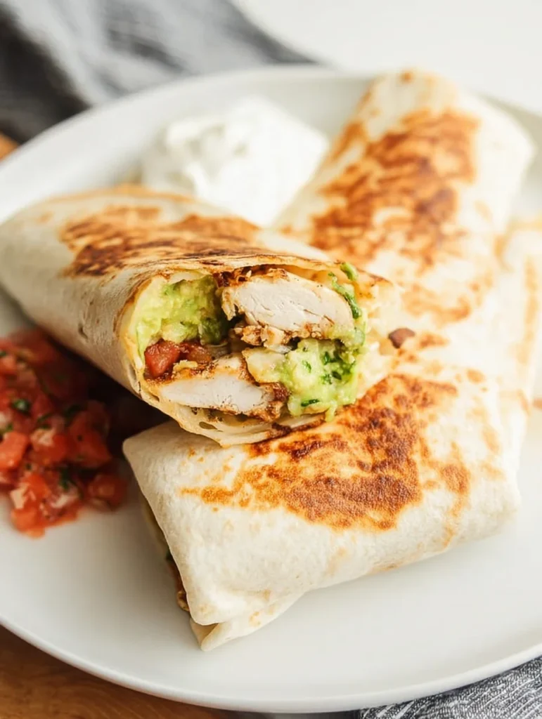 Grilled Avocado Chicken Wraps