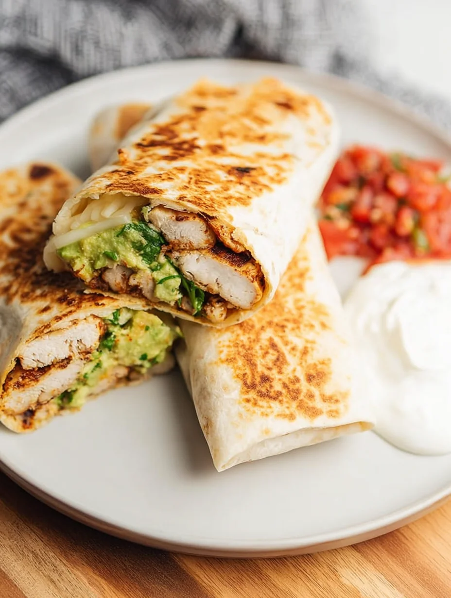 Grilled Avocado Chicken Wraps