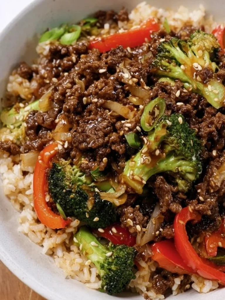 Ground Beef and Broccoli