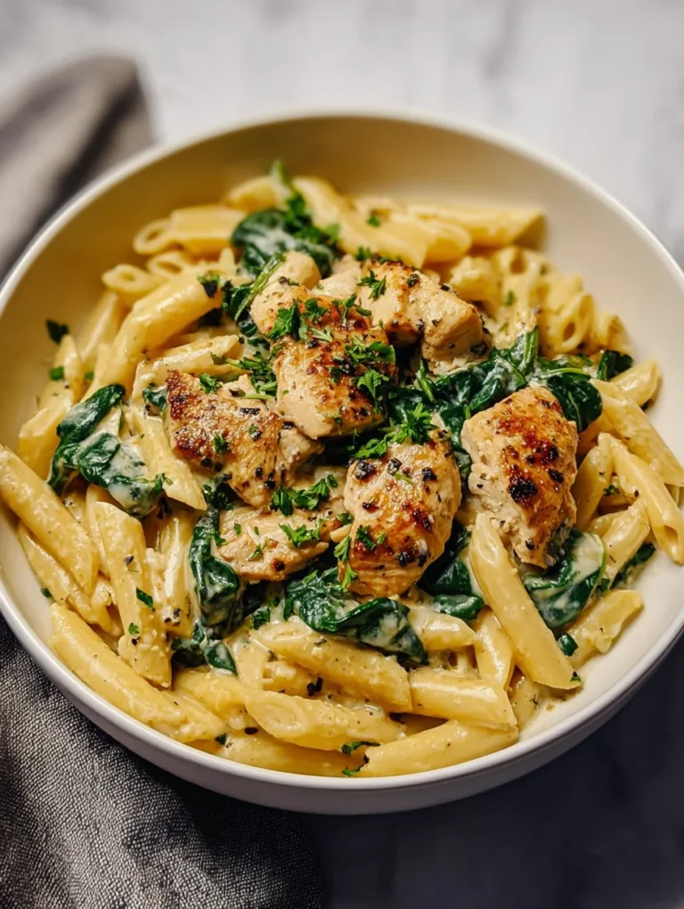 Healthy Garlic Parmesan Chicken Pasta