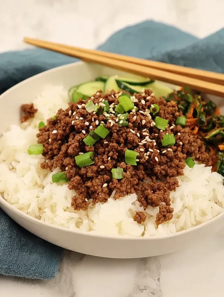 Korean Ground Beef Bowl