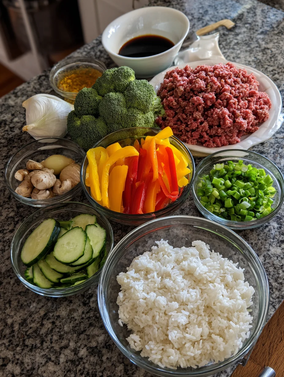 Korean Ground Beef Bowl