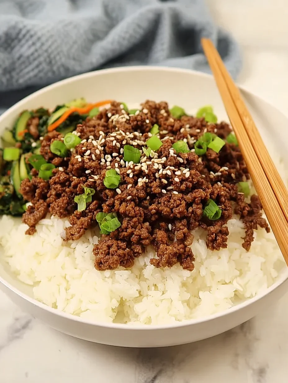 Korean Ground Beef Bowl