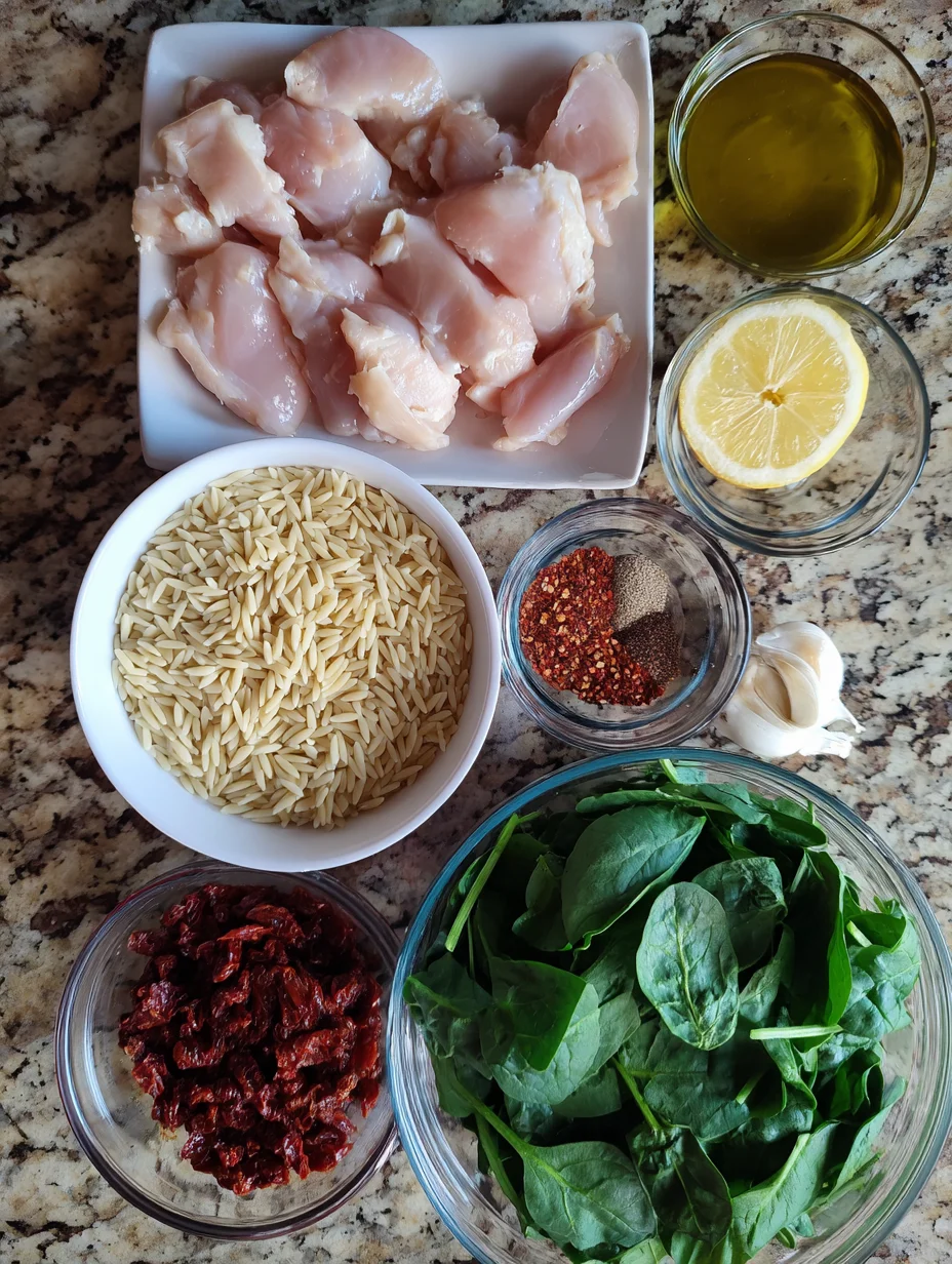 Mediterranean Chicken Orzo