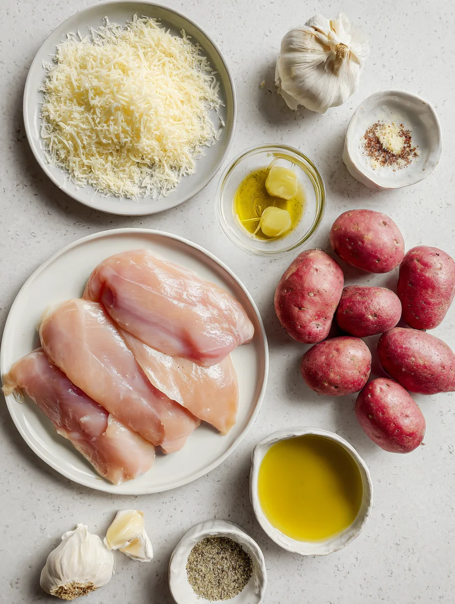 Parmesan Crusted Chicken Sheet Pan Dinner