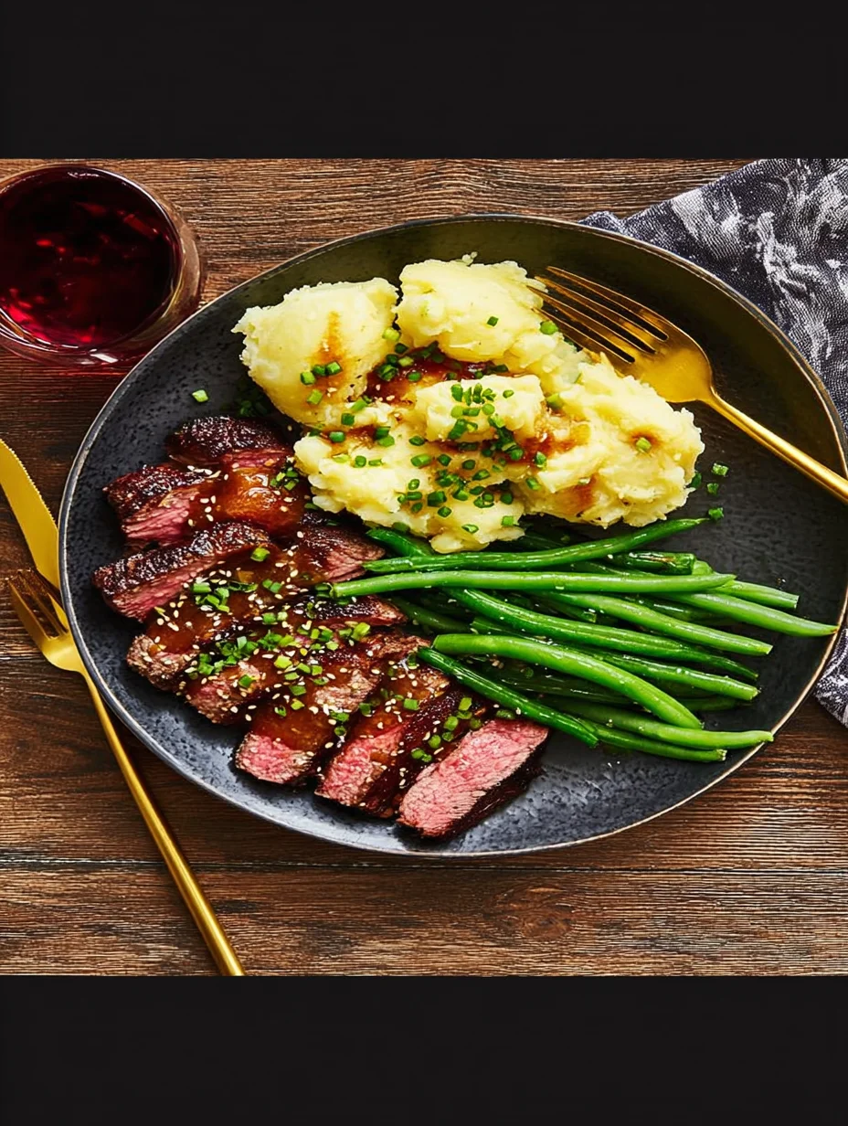 Ribeye and Roasted Garlic Pan Sauce