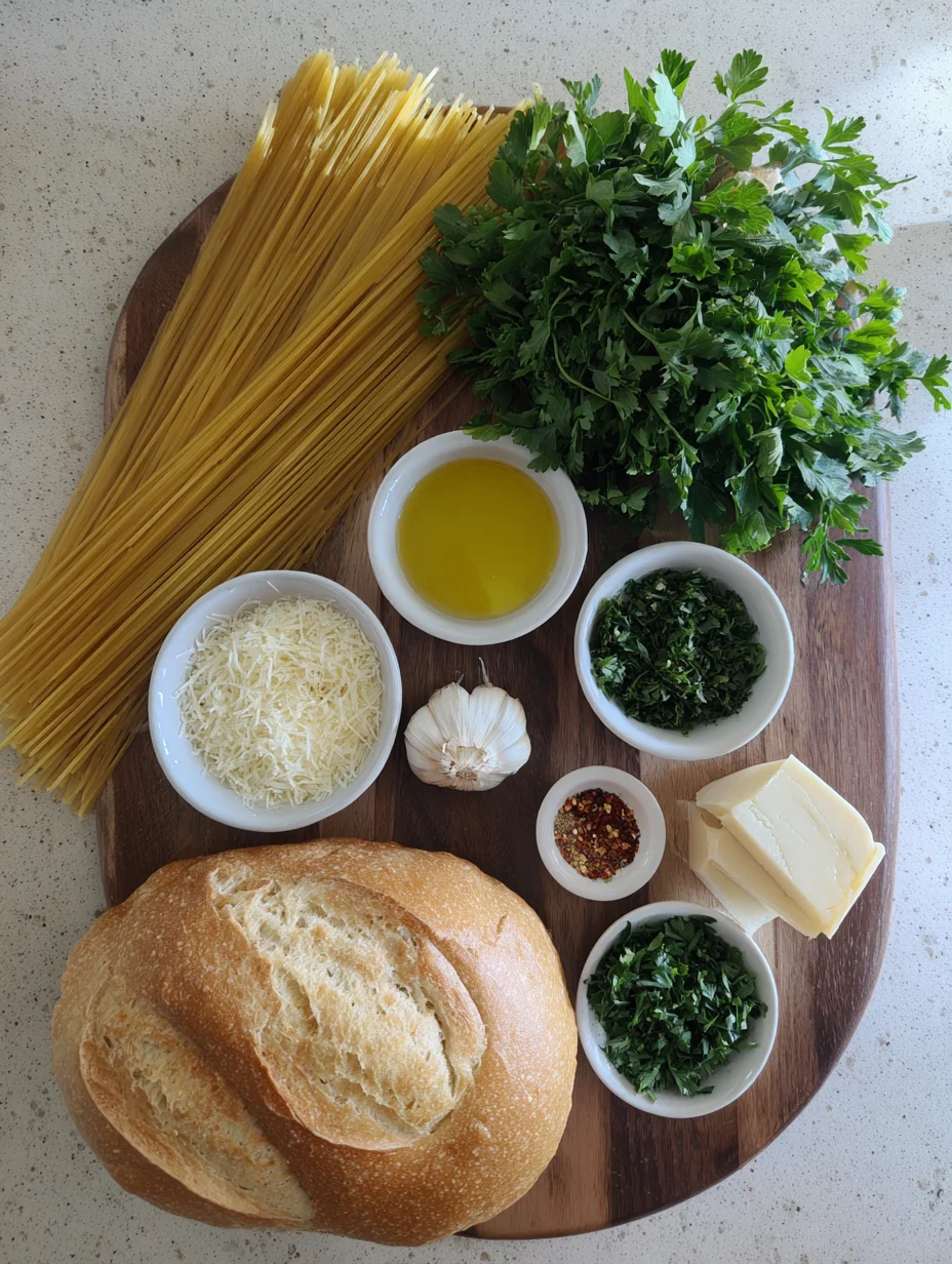 Spaghetti Garlic Bread