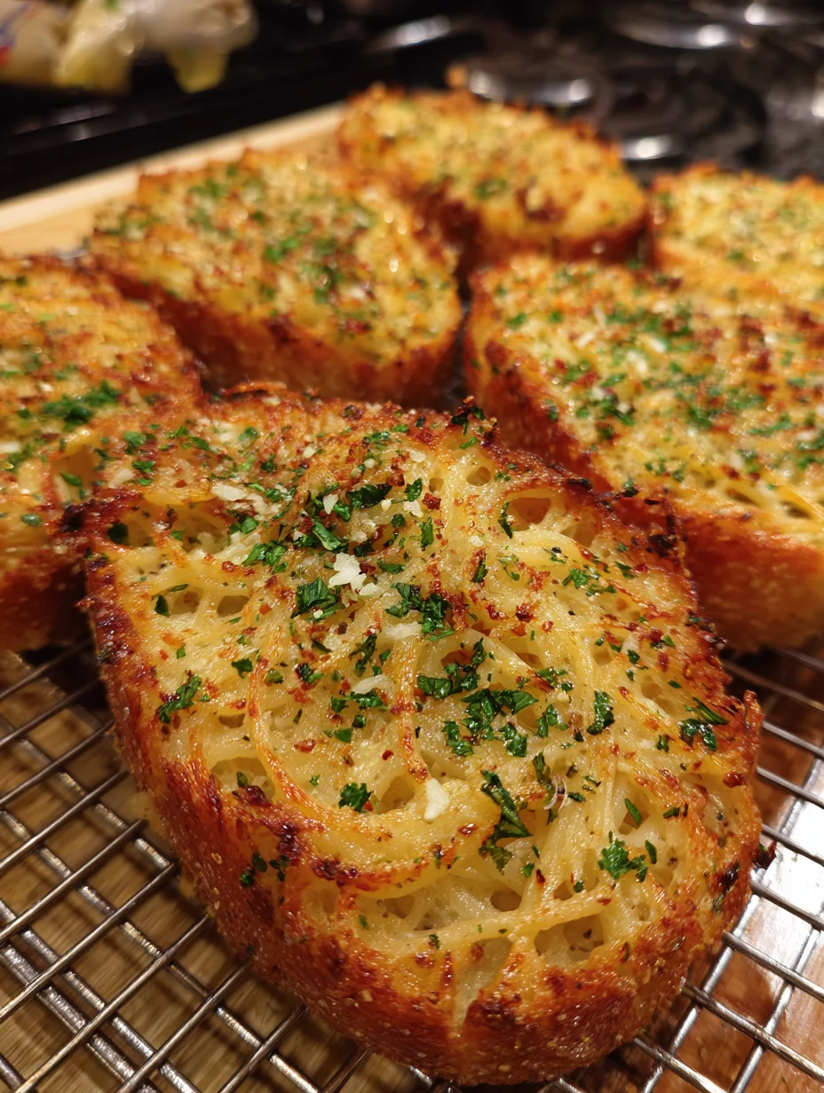 Spaghetti Garlic Bread