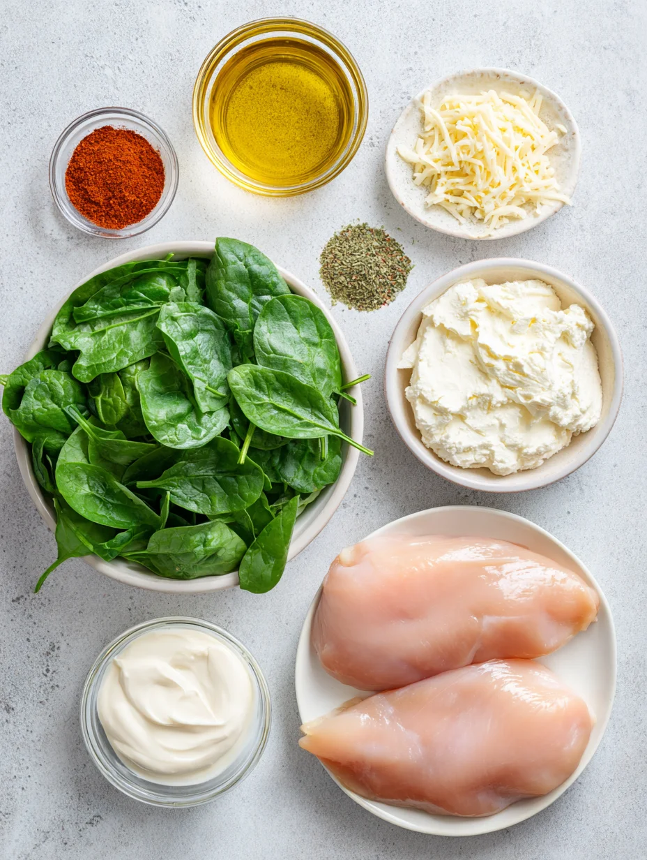 Spinach Stuffed Chicken Breasts