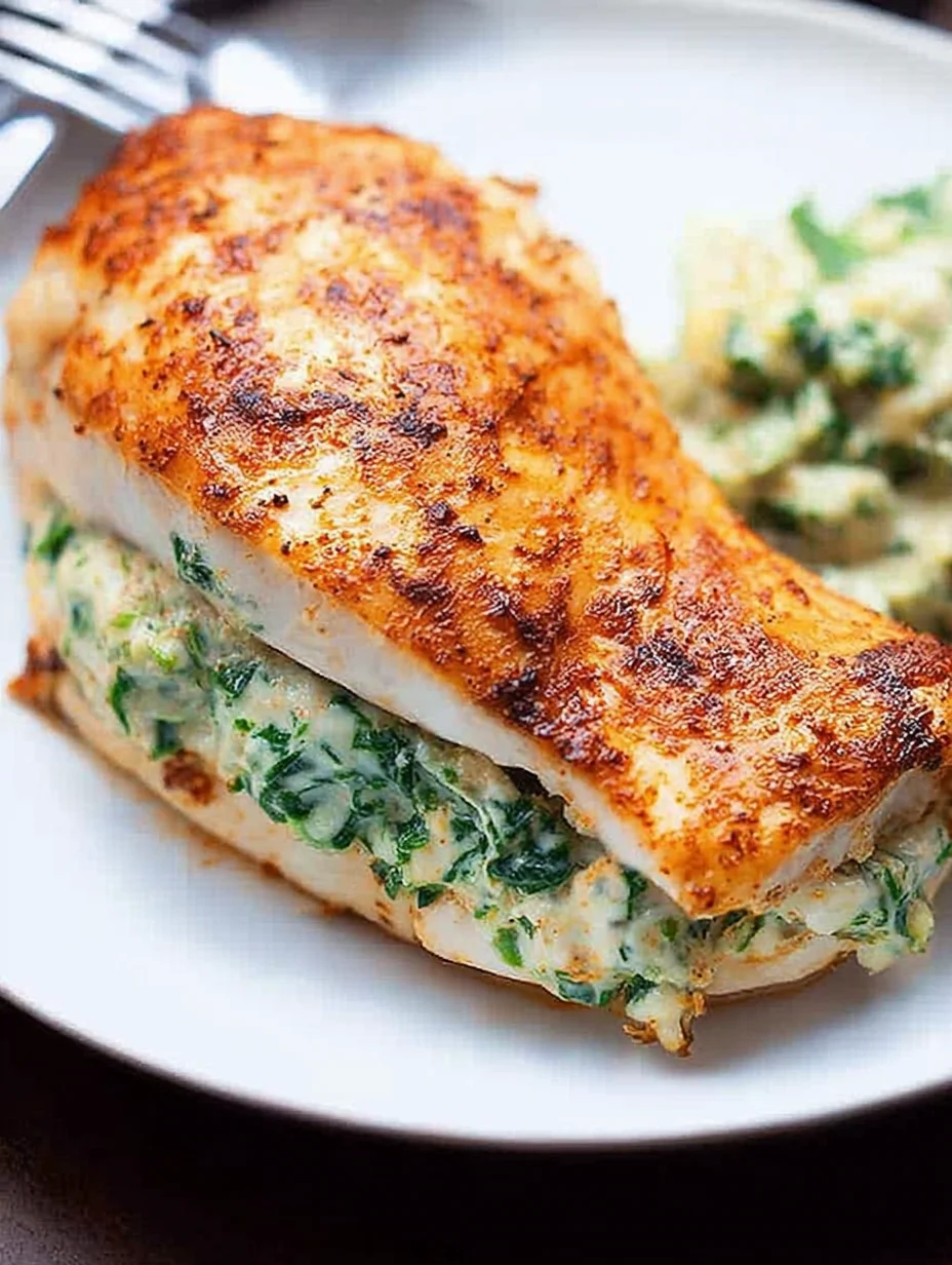 Spinach Stuffed Chicken Breasts