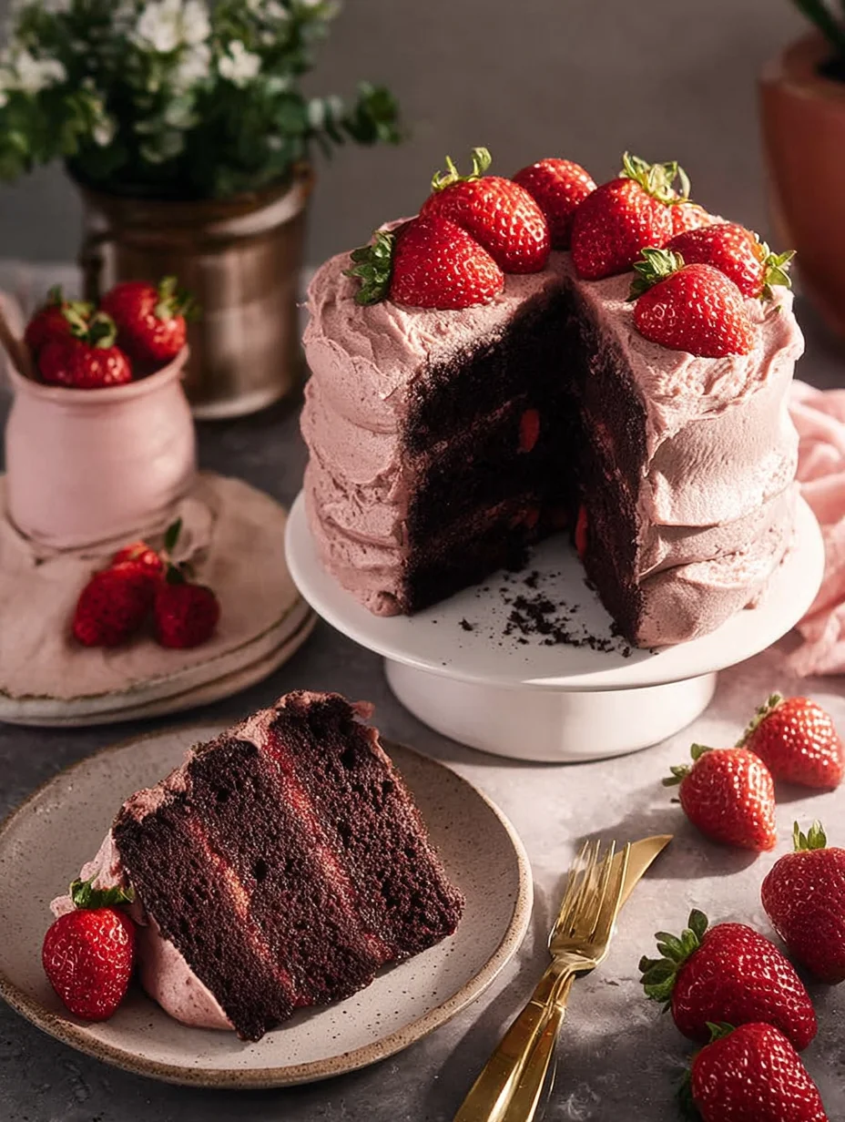 Strawberry Chocolate Cake