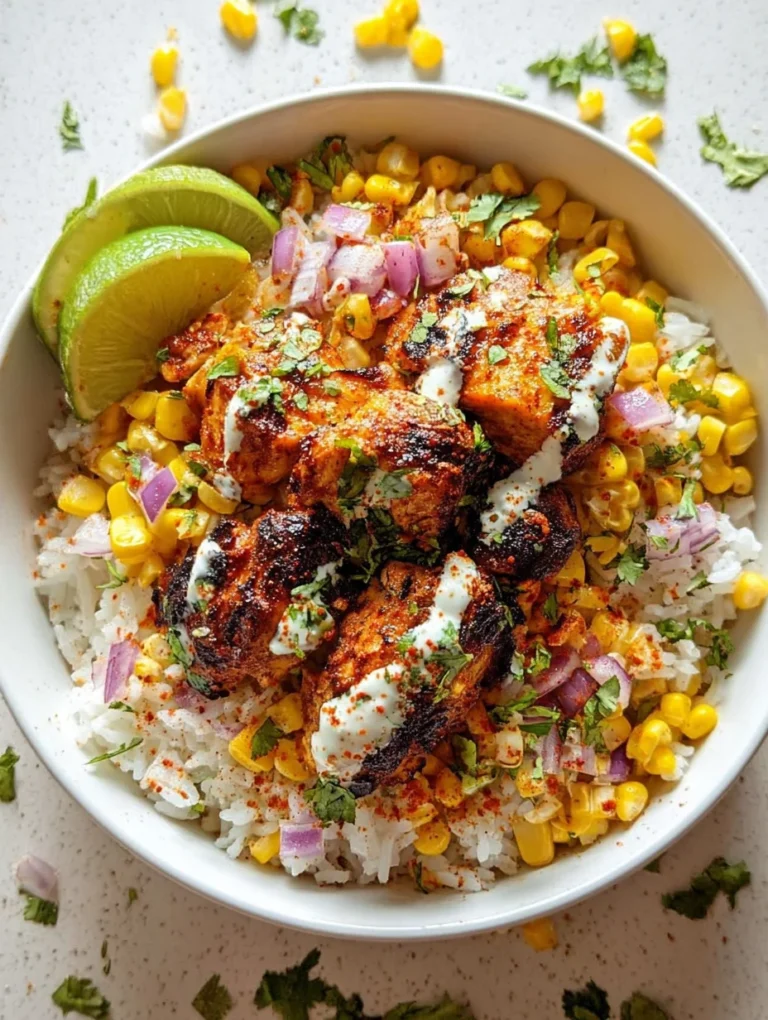 Street Corn Chicken Rice Bowl