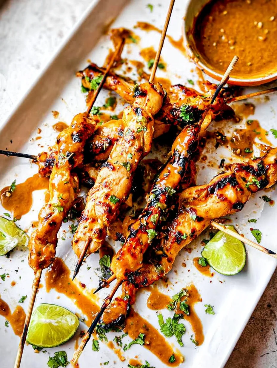 Thai Satay Chicken with Peanut Sauce